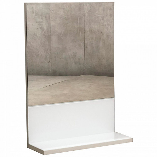 зеркало с полкой прямоугольное белое нит в Нижневартовске