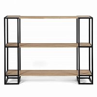 стеллаж smolling 3 black темный дуб в Нижневартовске