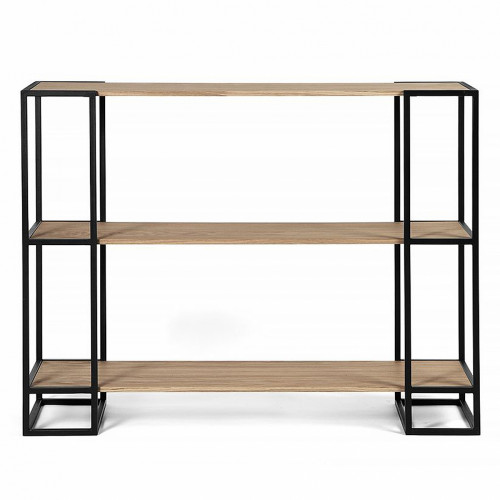стеллаж smolling 3 black темный дуб в Нижневартовске