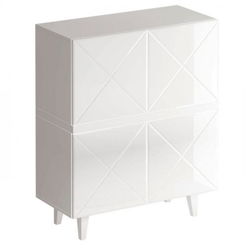 шкаф kristal комбинированный белый в Нижневартовске