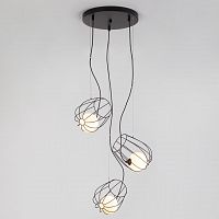 подвесная люстра eurosvet basket 50138/3 черный в Нижневартовске