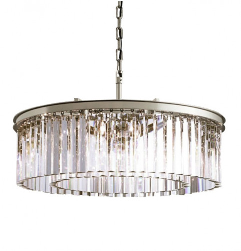 люстра prism silver 80 серебро, прозрачное стекло в Нижневартовске