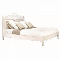 кровать полутораспальная 140х190 с низким изножьем молочно-белая марсель в Нижневартовске