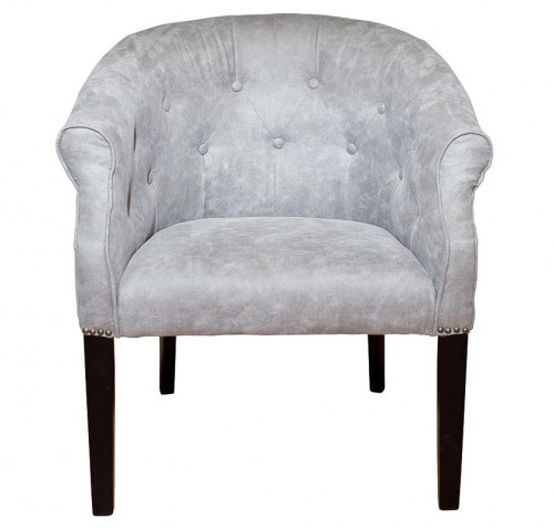 кресло искусственная замша (алькантара) серое в Нижневартовске