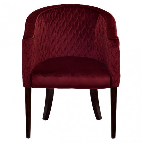 кресло стеганое, красный велюр 60х68х84 см в Нижневартовске