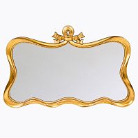 зеркало золотое горизонтальное в изогнутой раме с лентами марсель в Нижневартовске