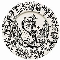 тарелка taika черно-белая в Нижневартовске