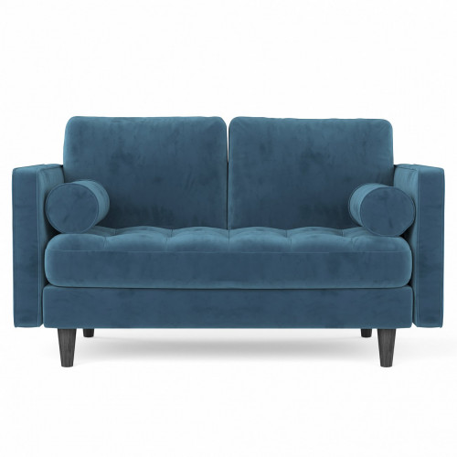 диван scott двухместный прямой синий в Нижневартовске