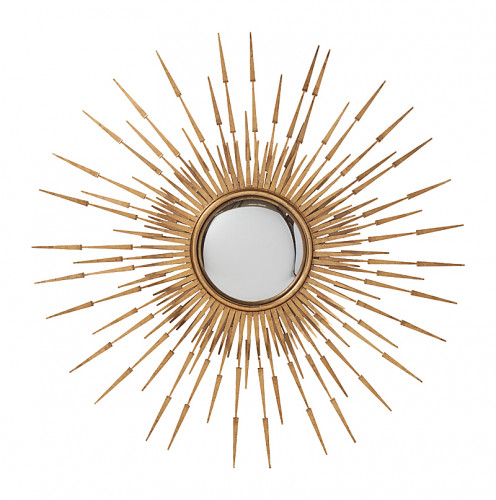 зеркало-солнце золотое металлическое с шипами диаметр 110 см fiesta в Нижневартовске