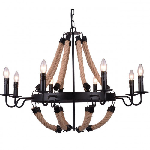 подвесная люстра arte lamp marsiglia a8956lm-8bk в Нижневартовске