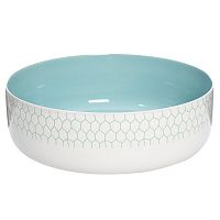 салатник бело-бирюзовый 21,7*21,7*7,5 в Нижневартовске