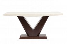 стол обеденный мраморный arrondi grande коричневый, бежевый в Нижневартовске