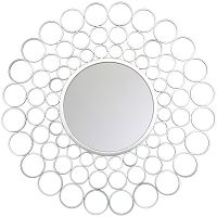 зеркало серебряное круглое в раме георгина в Нижневартовске