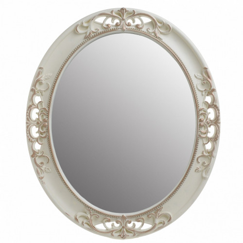 зеркало овальное настенное молочное с резьбой patricu в Нижневартовске