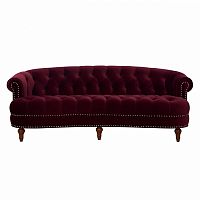 диван la rosa трехместный прямой бордовый в Нижневартовске