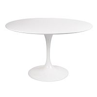 стол eero saarinen style tulip table mdf d110 глянцевый белый в Нижневартовске