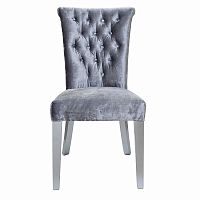 стул attractive с кольцом серый бархат фактурный в Нижневартовске