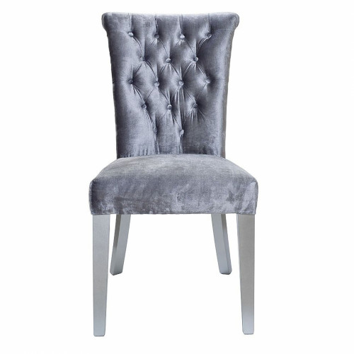 стул attractive с кольцом серый бархат фактурный в Нижневартовске