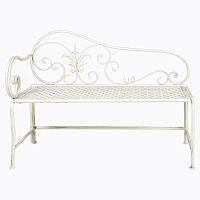 металлическая скамья «лемож» белая в Нижневартовске