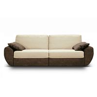 диван toscana раскладной прямой бежевый, коричневый в Нижневартовске