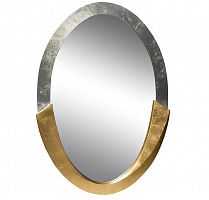 овальное зеркало настенное золото с серебром art-fm 114х81 см в Нижневартовске