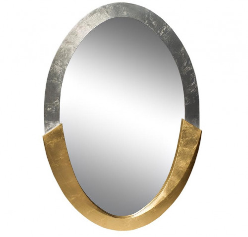 овальное зеркало настенное золото с серебром art-fm 114х81 см в Нижневартовске