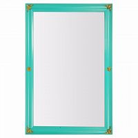 зеркало прямоугольное большое бирюзовое с золотым декором juicy mint в Нижневартовске
