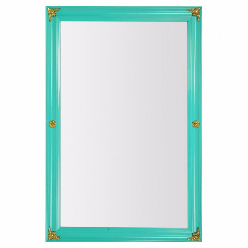 зеркало прямоугольное большое бирюзовое с золотым декором juicy mint в Нижневартовске
