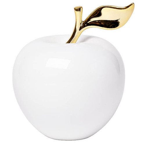 статуэтка яблоко белая с золотом в Нижневартовске
