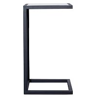 прикроватный столик со столешницей из мрамора, черный в Нижневартовске