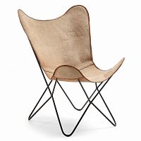 кресло flynn кожа бежевая от la forma (ex julia grup) в Нижневартовске