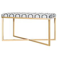 банкетка гексагон на золотом основании в Нижневартовске