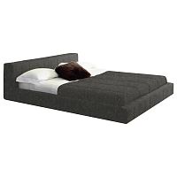 кровать двуспальная 180х200 серая squaring basso в Нижневартовске