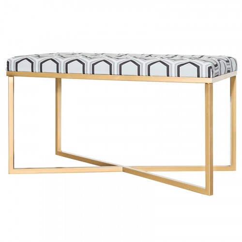 банкетка гексагон на золотом основании в Нижневартовске