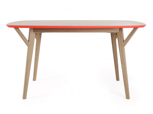 стол proso осветленный дуб, коралловый в Нижневартовске