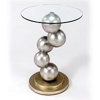 стол журнальный lotus 69х51 серебро, золотой в Нижневартовске