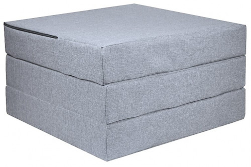 пуф шарм-дизайн матрас мобильный шаг 120 светло-серый в Нижневартовске