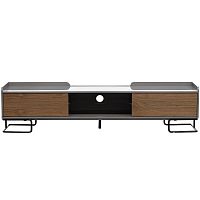 тумба под телевизор mara коричневая с черным в Нижневартовске