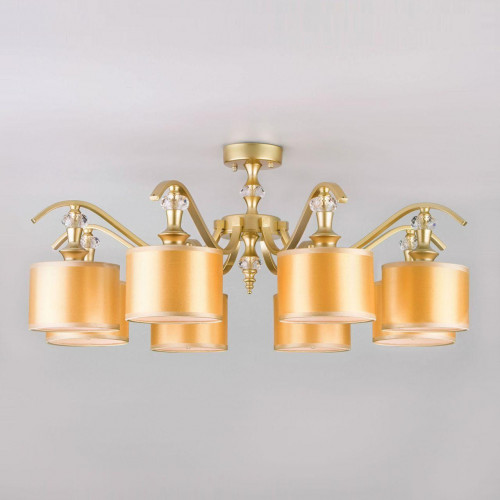 потолочная люстра eurosvet ofelia 60070/8 перламутровое золото в Нижневартовске