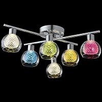 потолочная люстра eurosvet 30083/6 хром в наличии разноцветная в Нижневартовске