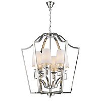 люстра presidential 6 от delight collection белая/никель в Нижневартовске