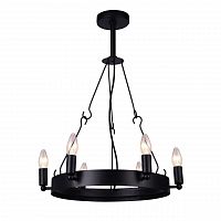 дизайнерская подвесная люстра arte lamp bastiglia a8811sp-6bk черная в Нижневартовске