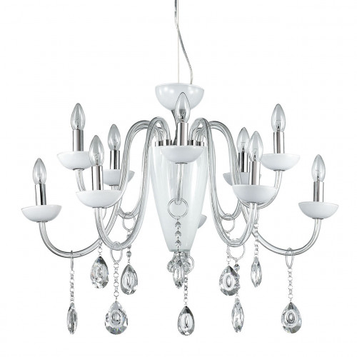 люстра дизайнерская opposite белая, хром в Нижневартовске