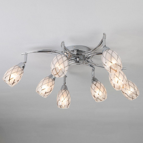 потолочная люстра eurosvet christina 30128/8 хром в Нижневартовске