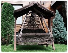 подвесные плетеные качели сеара (подушка в комплекте) без каркаса в Нижневартовске