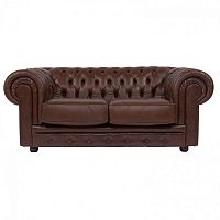 диван честерфилд прямой коричневый в Нижневартовске