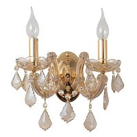 бра crystal lux ines ap2 gold/amber в Нижневартовске