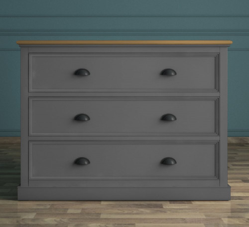 комод palermo с тремя ящиками серый в Нижневартовске