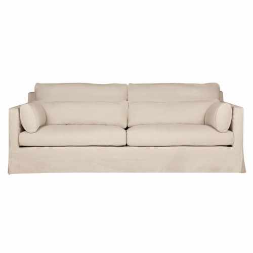 диван sara трехместный прямой молочный в Нижневартовске