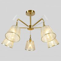потолочная люстра eurosvet alicante 60082/5 золотая бронза в Нижневартовске